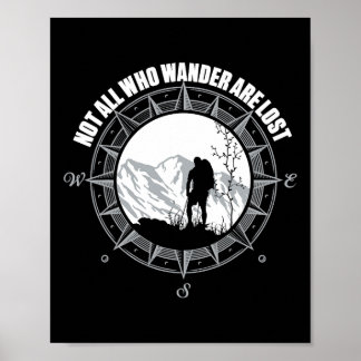 Inte alla som vandrar är vilse vandringströja poster
