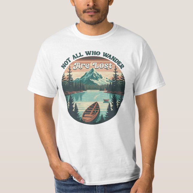 Inte alla som vill är Borttappad Coola Archery Big T Shirt (Framsida)