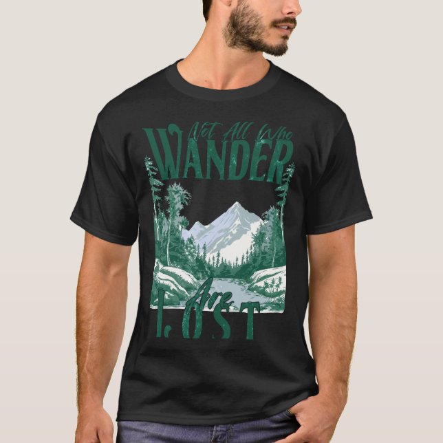 Inte alla som vill är Borttappad Coola Archery Big T Shirt (Framsida)