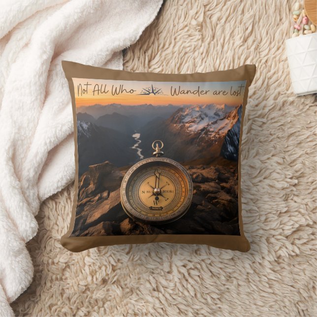Inte alla som vill är Borttappad Pillow Kudde (Filt)