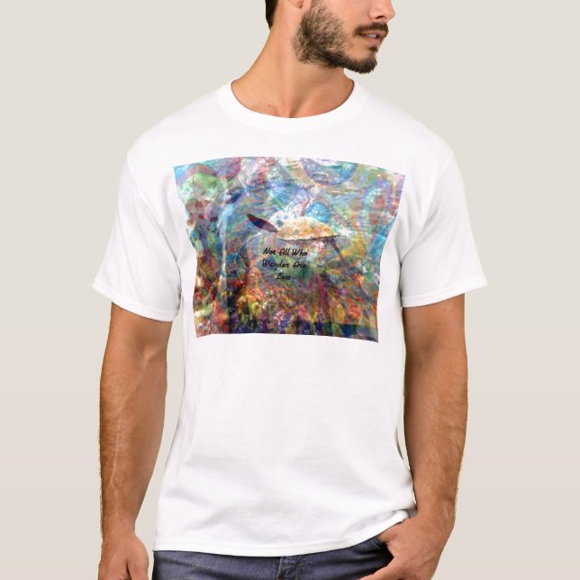 Inte alla som ville ha inspirationcitat tee (Framsida)