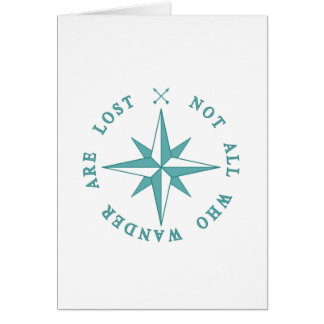 Inte alla som Wander är borttappad Hälsningskort