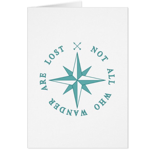 Inte alla som Wander är borttappad Hälsningskort (Framsidan)