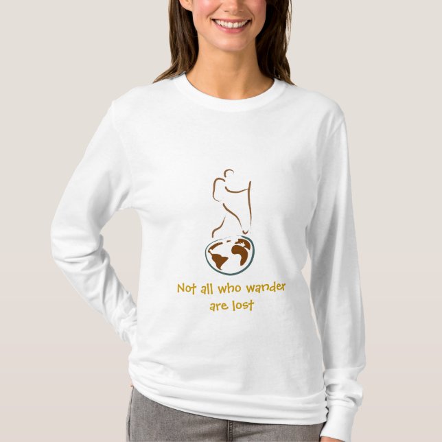Inte alla som Wander är borttappad Tee (Framsida)