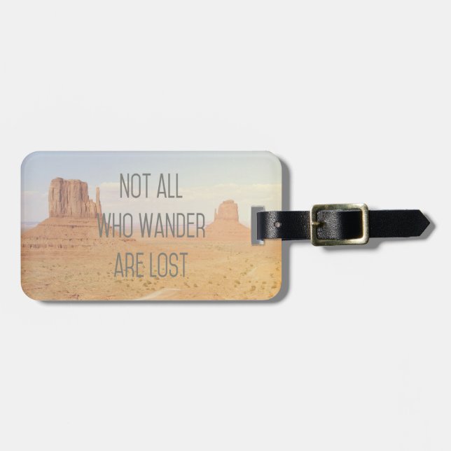 Inte alla som Wander Luggage Tag Bagagebricka (Horisontell Framsida)