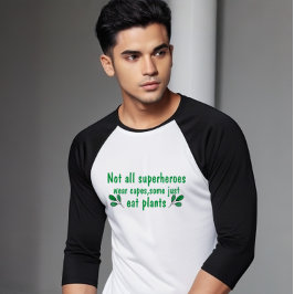 Inte alla superhjältar Bära Caps:Funny Vegan T Shirt