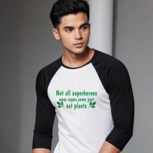 Inte alla superhjältar Bära Caps:Funny Vegan T Shirt
