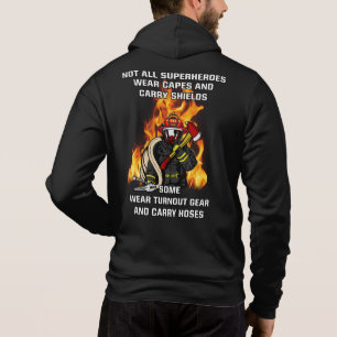 Inte alla superhjältar...brandman t shirt