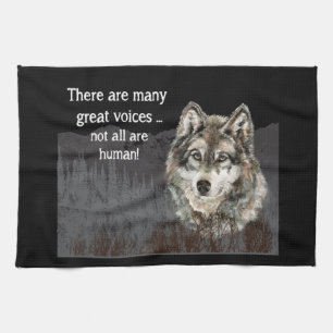 Inte alla Voices Human Inspirational Varg Citote Kökshandduk