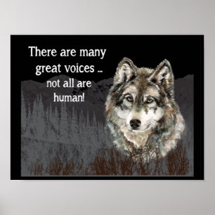 Inte alla Voices Human Inspirational Varg Citote Poster