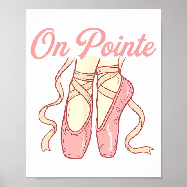 Inte alls balett Rollig ballerina Puns Dans  Poster (Framsidan)