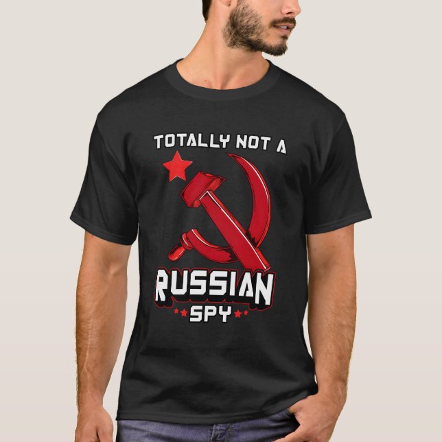 Inte alls en rysk svep-röd hammare och -tunna t shirt (Framsida)