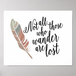 Inte allt de som Wander är det borttappada Poster