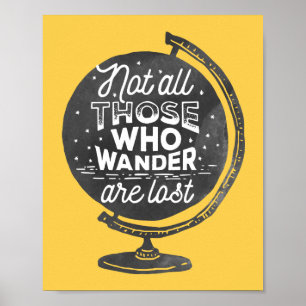 Inte allt förlorade de, som Wander är, Retro Poster