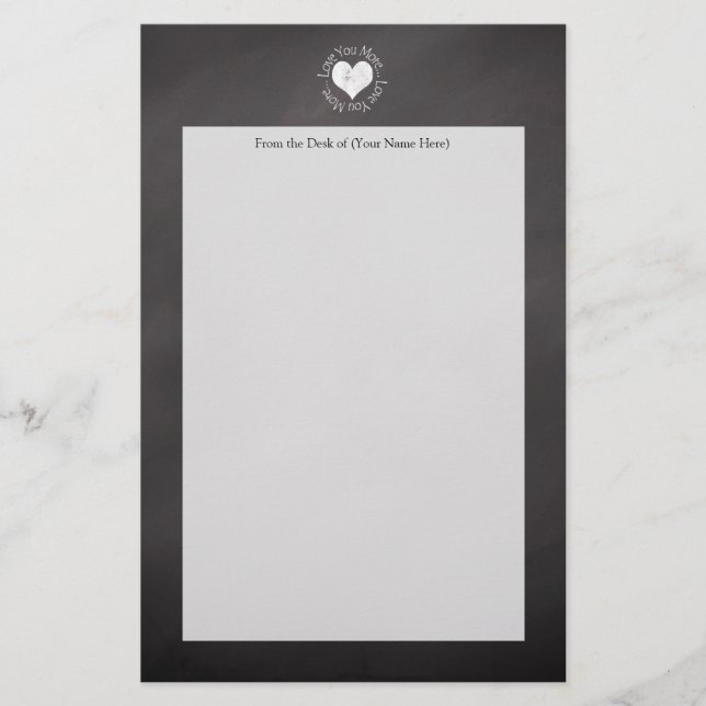 Inte älskar jag dig mer brevpapper (Framsida)