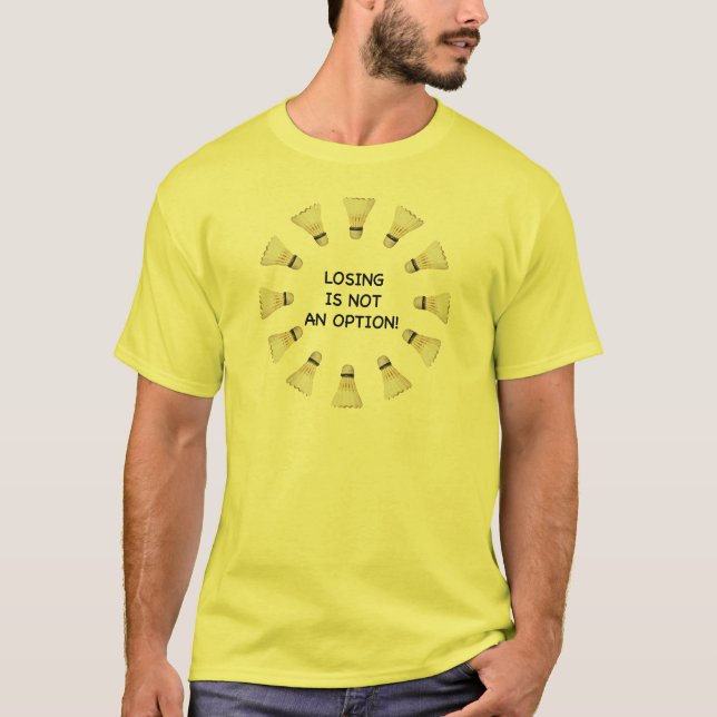 Inte alternativBadminton T Shirt (Framsida)