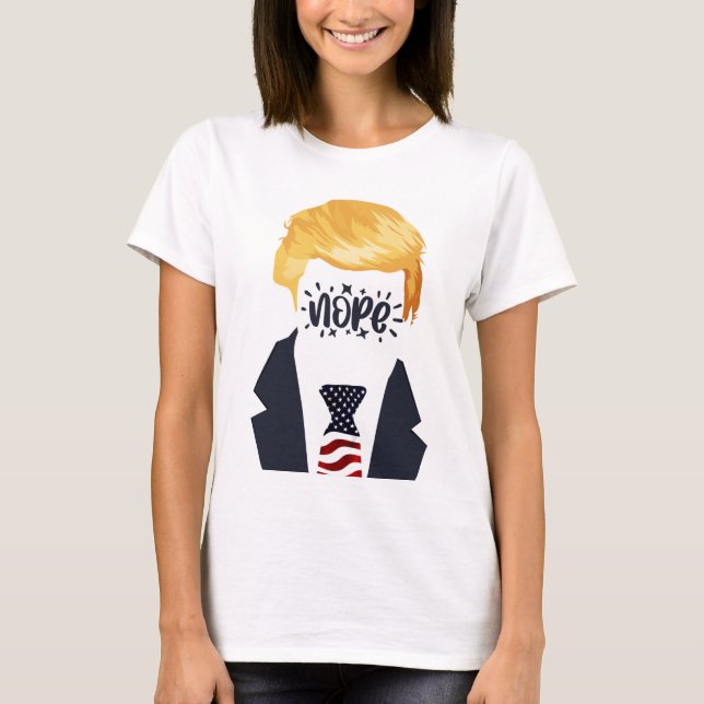 Inte än en gång rolig trump t-shirt (Framsida)