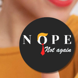 Inte än en gång roligt. runt klistermärke