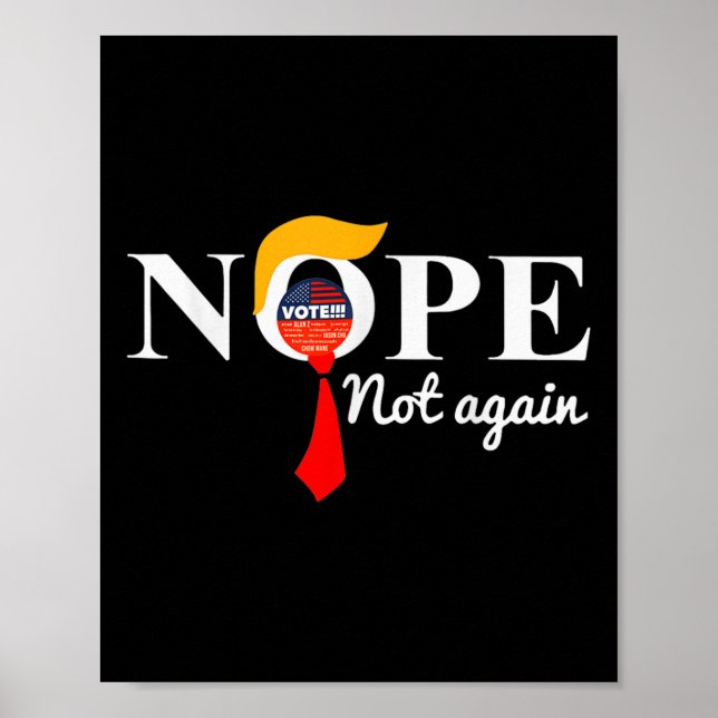 Inte än en gång roligt Trump 6 Poster (Framsidan)