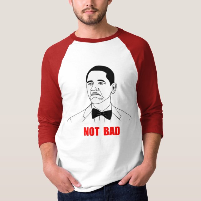 Inte ansikte Meme för dåligaBarack Obama ursinne T-shirt (Framsida)