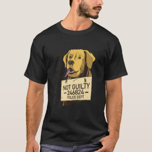 Inte Ansvarig Hund Mugshot-fängelset T Shirt