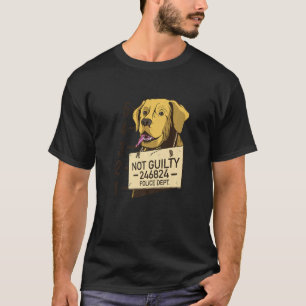 Inte Ansvarig Hund Mugshot-fängelset T Shirt