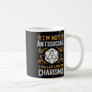 Inte anti-socialt låg karisma roligt Rpg-spelare m Kaffemugg