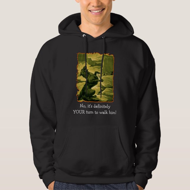 Inte är det bestämt DIN vänd Hoodie (Framsida)