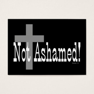 Inte Ashamed! Romans 1:16 (med Kor) dragkort/ Visitkort