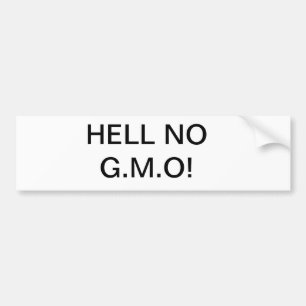 Inte äter G.M.O organiskt Bildekal