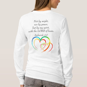Inte av Might - Zechariah 4:6 T Shirt