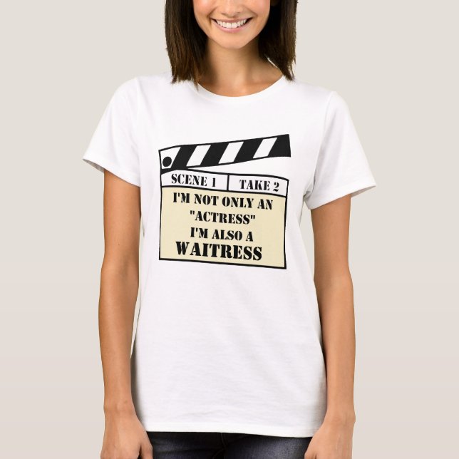 Inte bara en Actress White T Shirt (Framsida)
