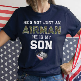 Inte bara en flygman han är min son militära Hundb T Shirt