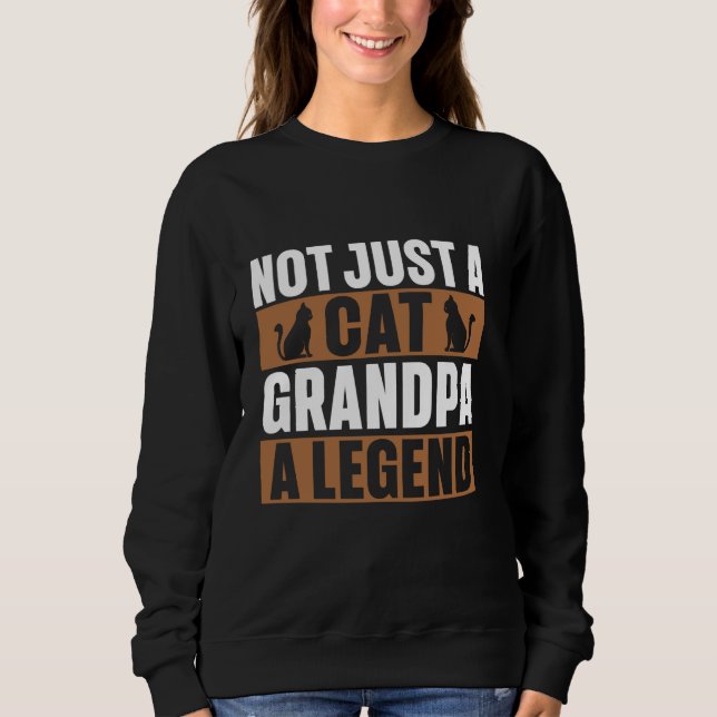 Inte bara en kattmorfar, en kattmorfar t shirt (Framsida)