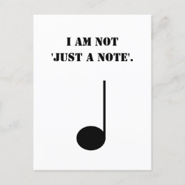 Inte bara en not Rolig musik humor Vykort