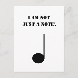 Inte bara en not Rolig musik humor Vykort