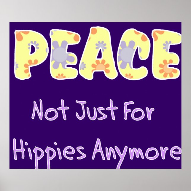 Inte bara för hippies poster (Framsidan)