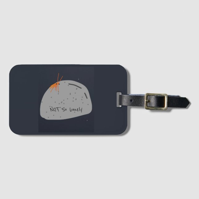 Inte bara fräckt (Grått) resagemärke Bagagebricka (Framsida horisontal)