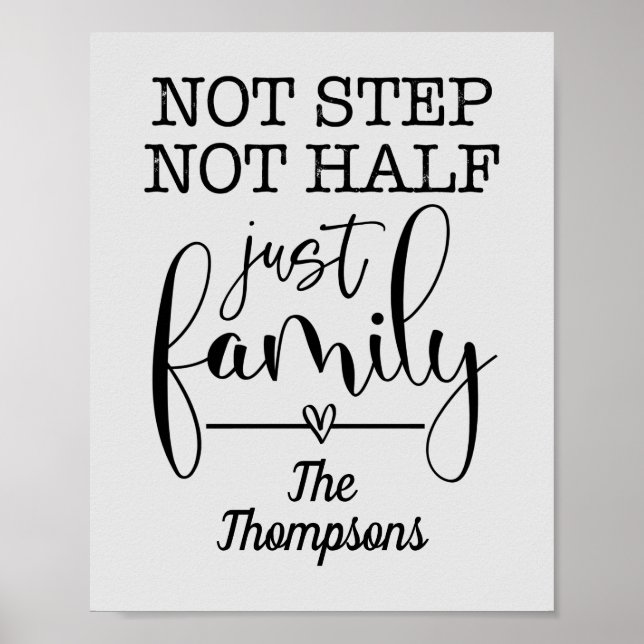 Inte bara halva familjen poster (Framsidan)