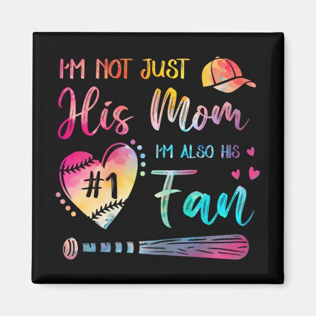 Inte bara hans Mamma, utan hans första baseball Ti Magnet (Framsidan)