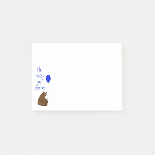 Inte bara Kreativets Roligt-ballongcitat Post-it Block (Framsida)