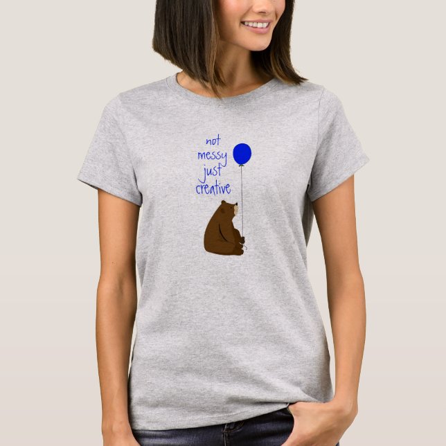 Inte bara Kreativets Roligt-ballongcitat T Shirt (Framsida)
