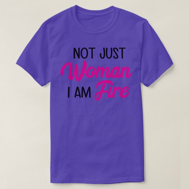 Inte bara kvinnor jag eldar t shirt (Design framsida)