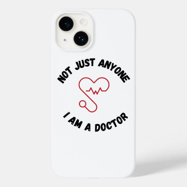 Inte bara någon - jag är Doktor iphone case (Baksida)
