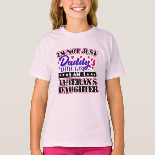 Inte bara Pappor Girl - Veterans dotter T Shirt