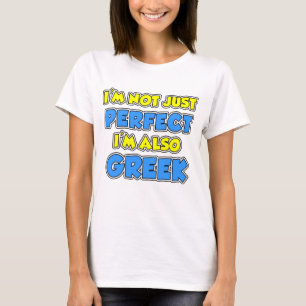 Inte bara perfekt grek t shirt