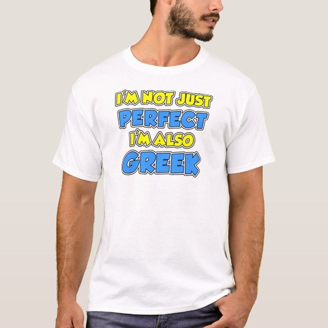 Inte bara perfekt grekisk t-shirt (Framsida)
