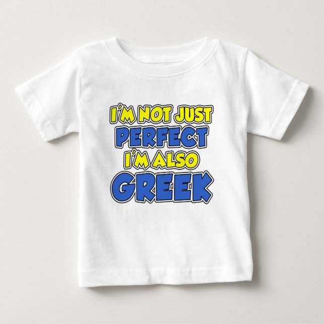 Inte bara Perfekt grekiska T-shirt (Framsida)