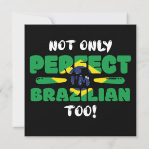 Inte bara Perfekt I Brasilien för Flagga Kort