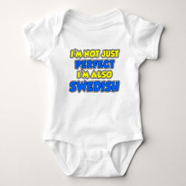 Inte bara Perfekt svenska Tee (Framsida)